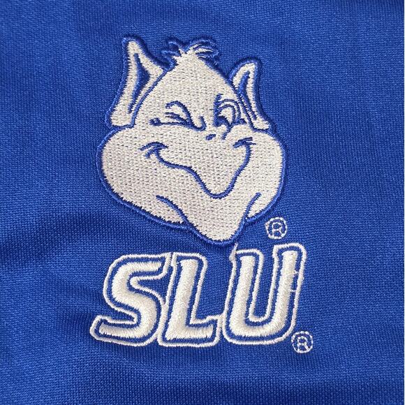 Nike St Louis University SLU Billikens blue short sleeve polo shirt - XL - Picture 1 of 6